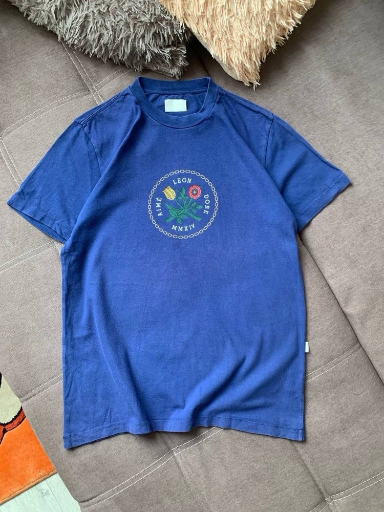 Aime Leon Dore Flower In Chains Classic Blue T Shirt MMXIV