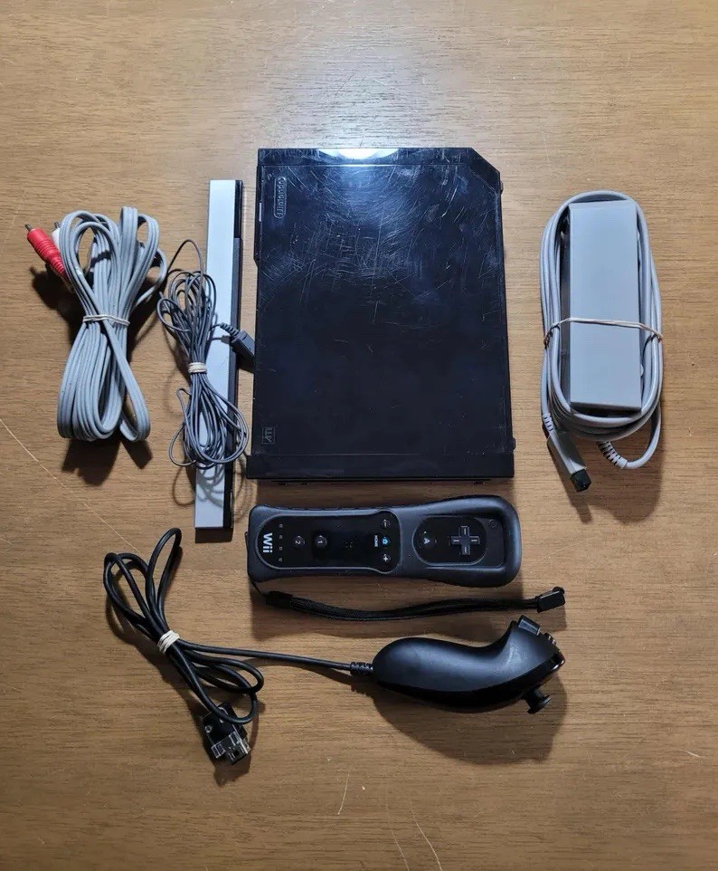 Nintendo Wii RVL-001 Console - Black - AS-IS UNTESTED