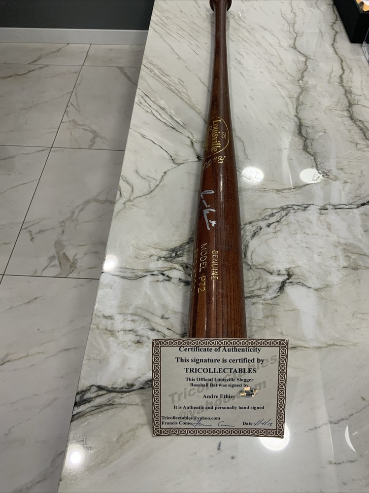Andre Ethier Autographed Louisville Slugger Baseball Bat