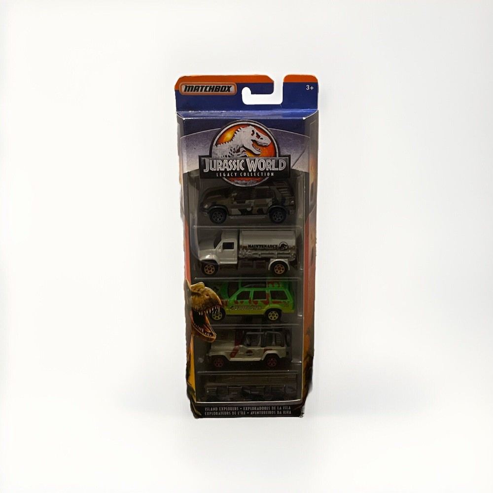 Matchbox Jurassic World Legacy Collection 2017 paquete de 5 conjunto Island Explorers FXN78