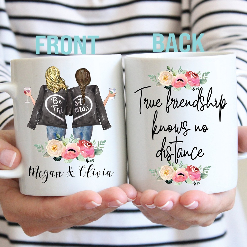 Custom Friend Gift Custom Bff Mug Moving Away Gift Long Distance Friend Gift
