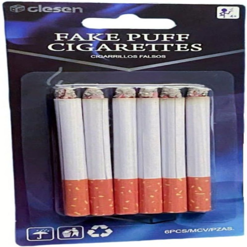 Fake Cigarettes,3.25 Inch Puff Cigarettes(Pack of 6), Faux Cigs with a...