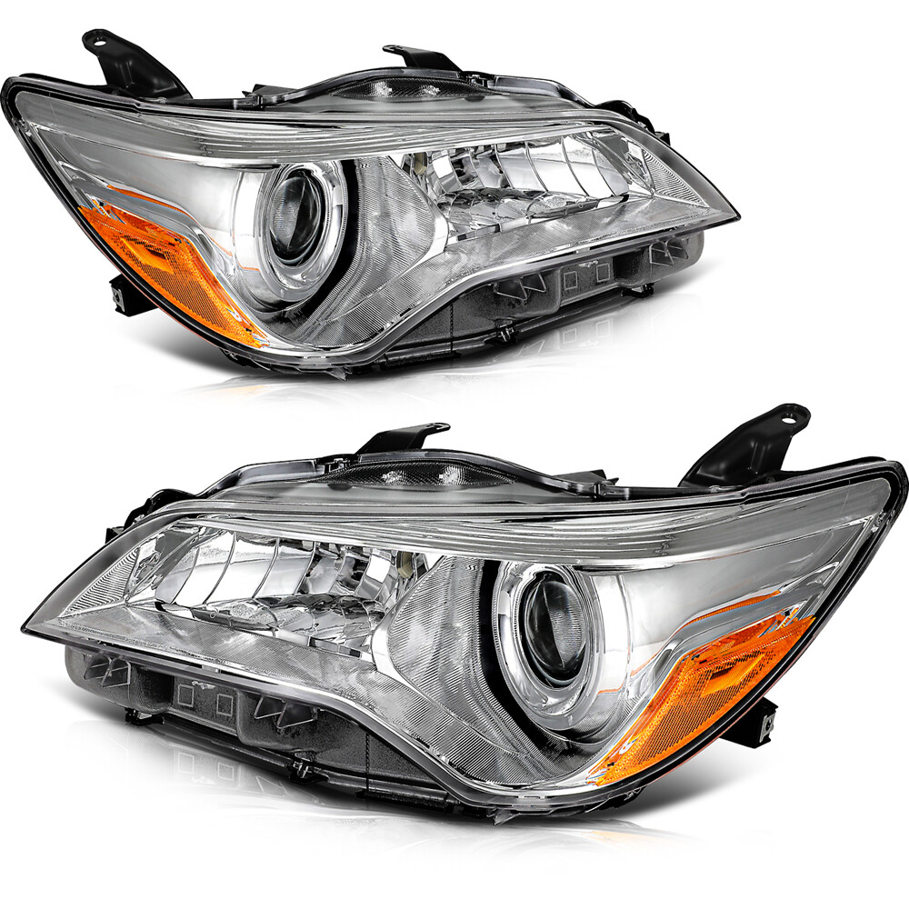 2015-2017 Toyota Camry LE XLE SE XSE Chrome Headlight Assembly Pair Left & Right