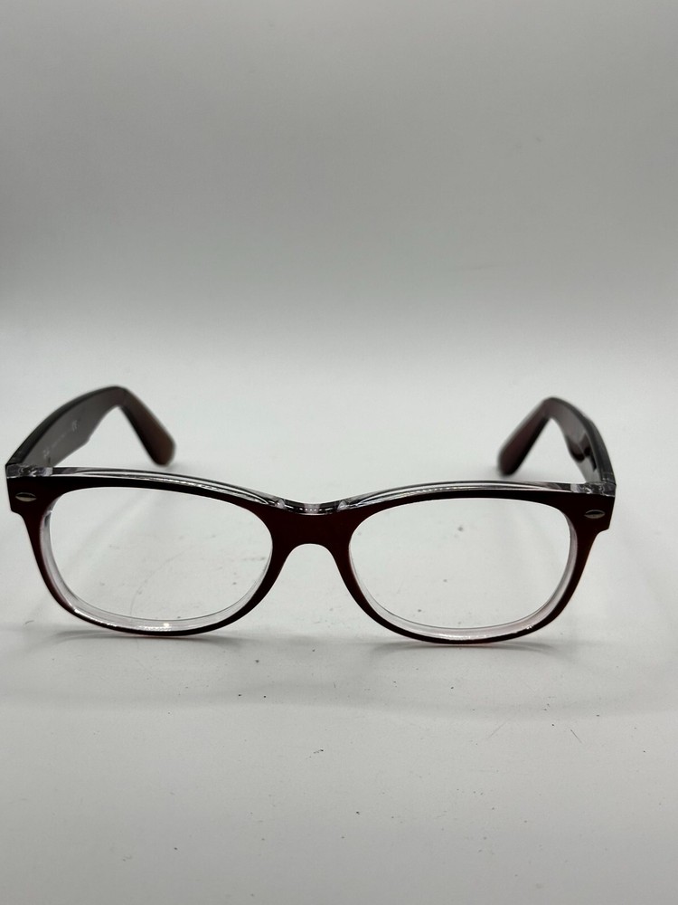 Ray-Ban New Wayfarer RB2132 6145/85 Brown Clear Full Rim Frames Only