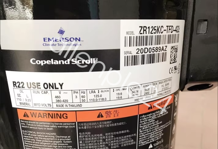1PC compressor ZR125KCE-TFD-422 brand new FedEx or DHL