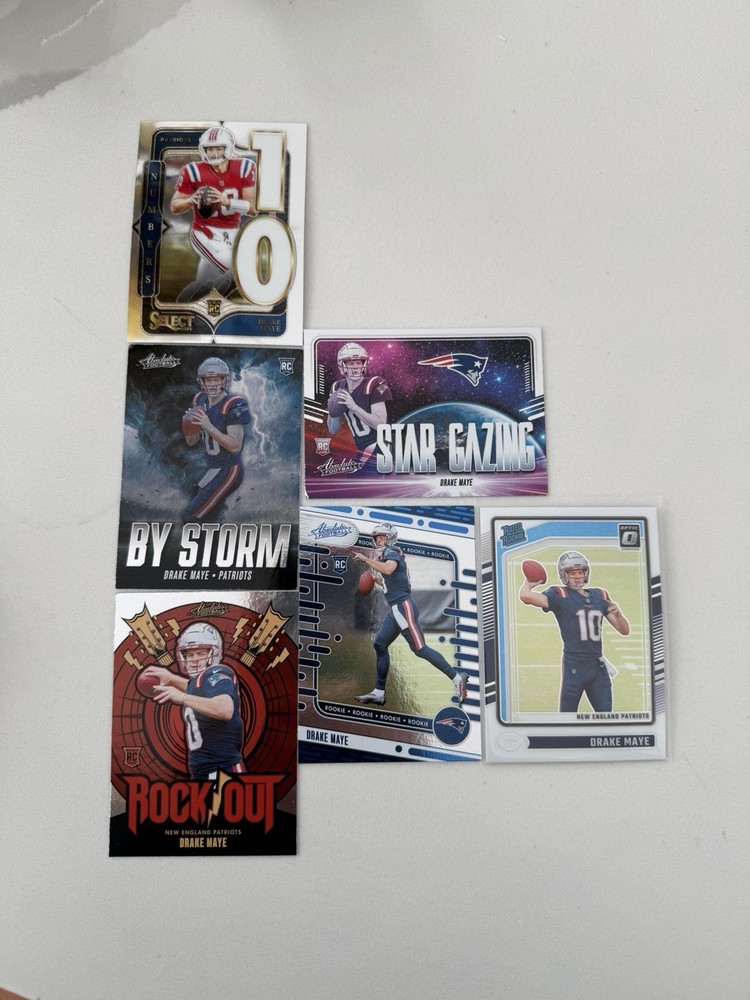 Lot of 7 - Drake Maye Rookie Set - Optic, Absolute, Select🔥 Patriots