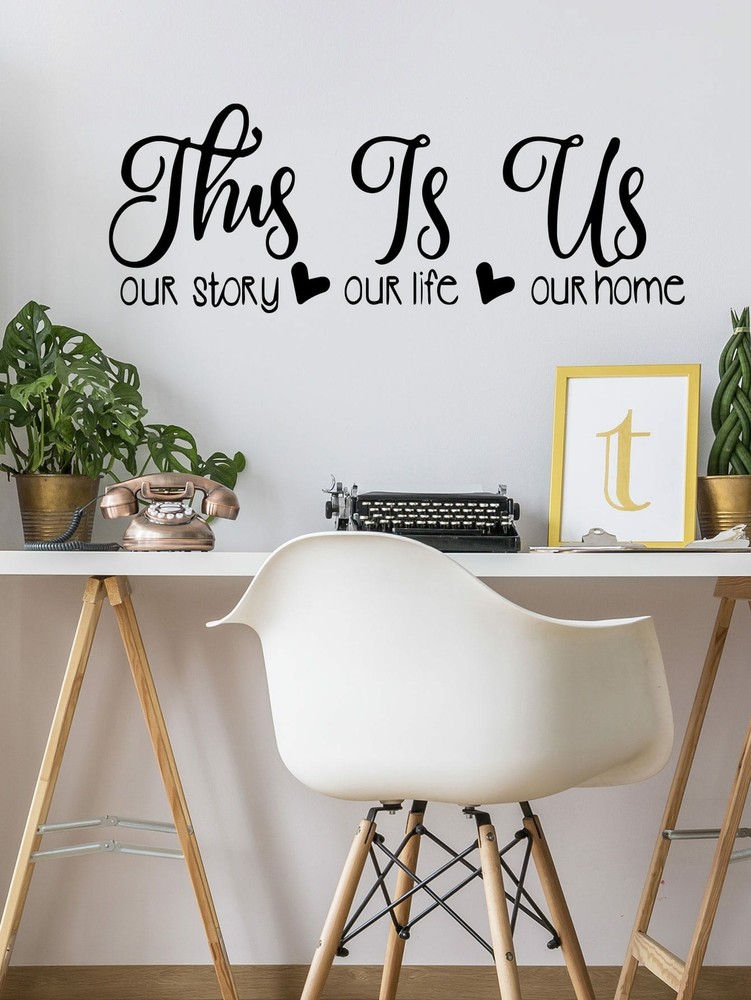 3D Removable This Is Us Slogan Wall Art Sticker
