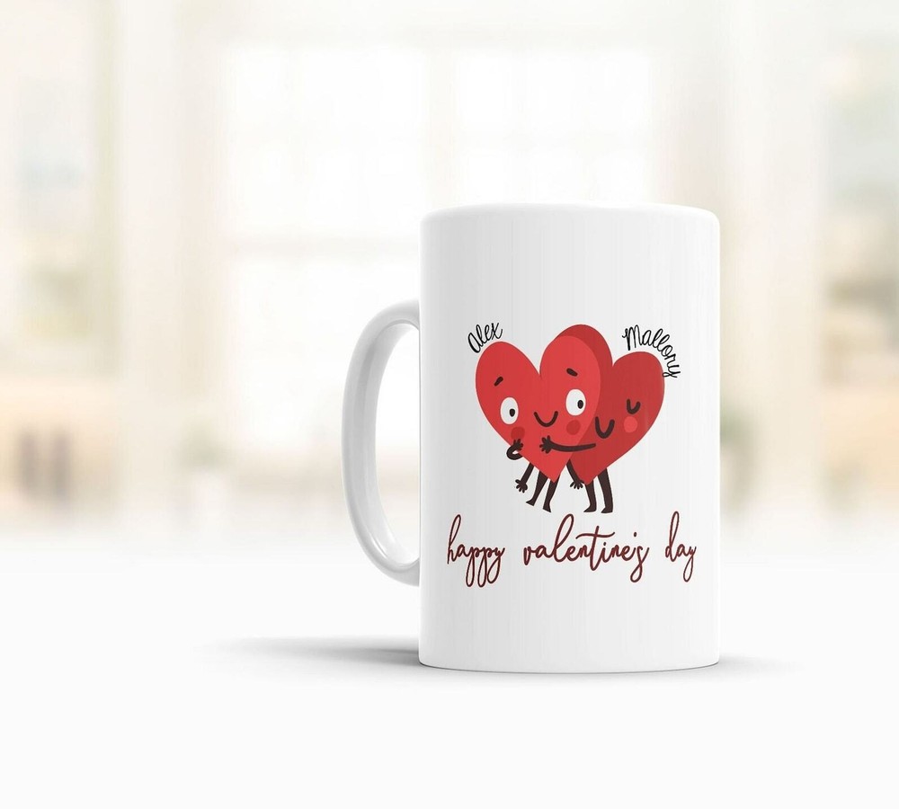 Personalized Happy Valentine's Day Mug Valentine's Day Mug Valentine's Mug Coupl