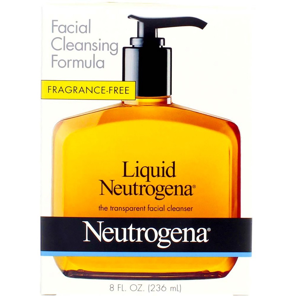 2 Pack Neutrogena Transparent Fragrance-Free Liquid Facial Cleanser
