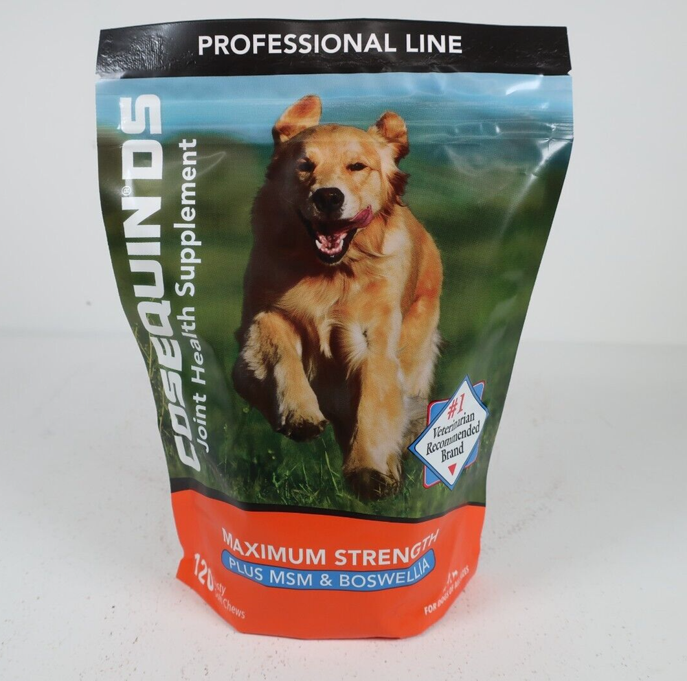 Cosequin DS Maximum Strength Plus MSM & Boswellia Joint Health for Dogs 120 chew