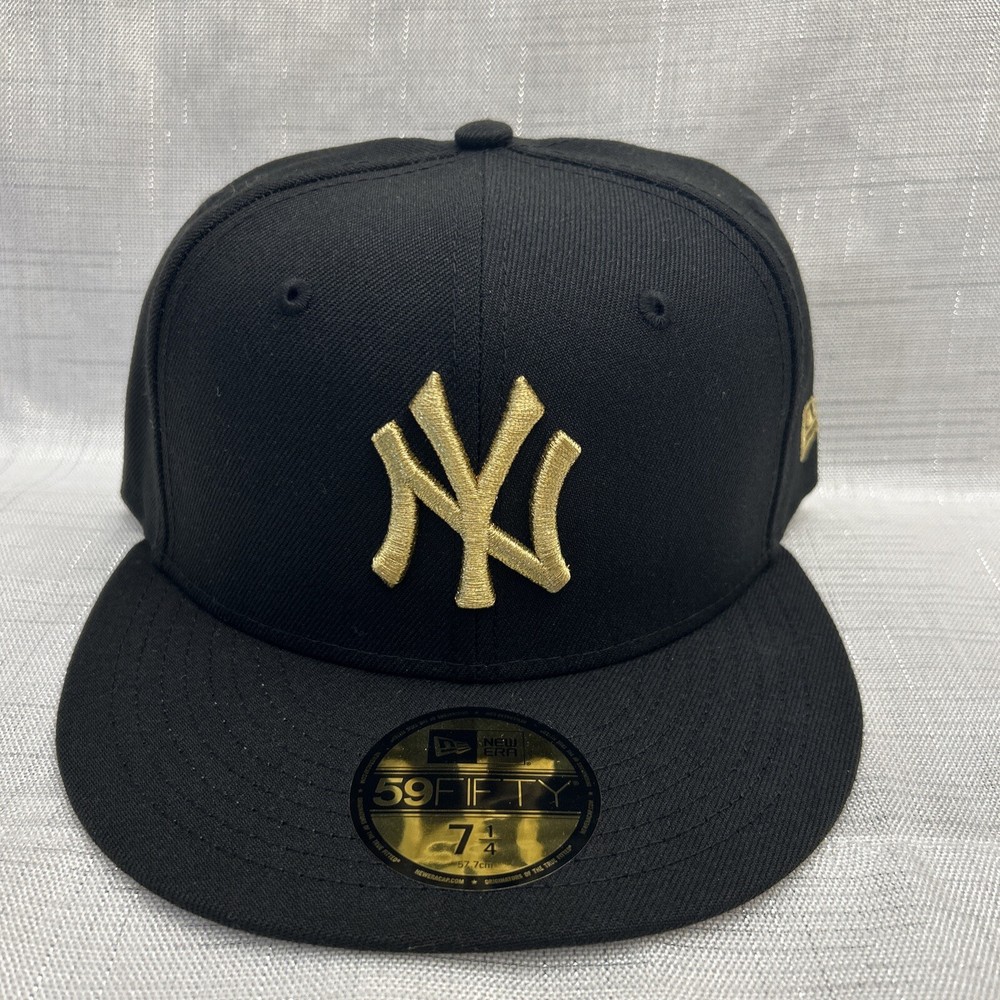 NEW ERA 59Fifty Cap New York Yankees Black × Gold MLB New Size 7 1/4