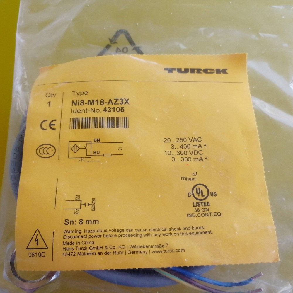 1pc NEW TURCK Proximity Switch Sensor NI8-M18-AZ3X Fast Shipping