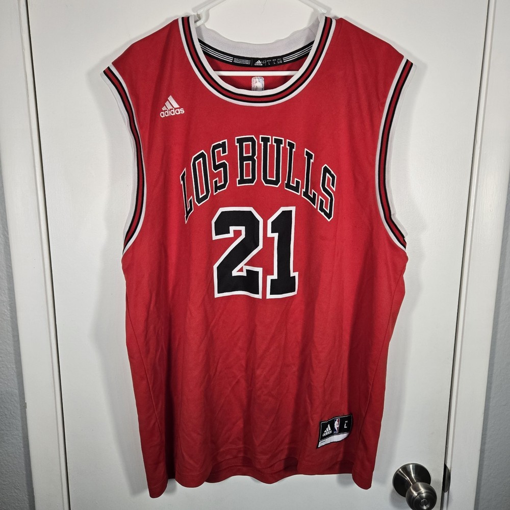 Authentic Adidas Chicago Bulls Los Bulls Jimmy Butler #21 Player 10 Size Large