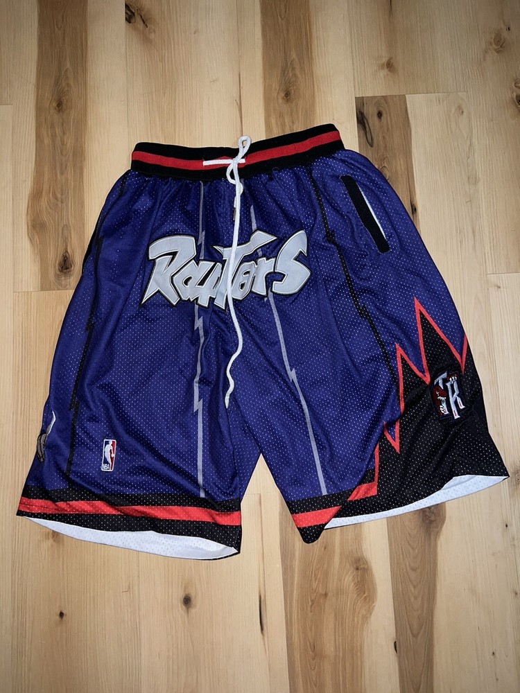 Just Don NBA Toronto Raptors 98/99 Men XL Basketball Graphic Shorts W/Logo’s
