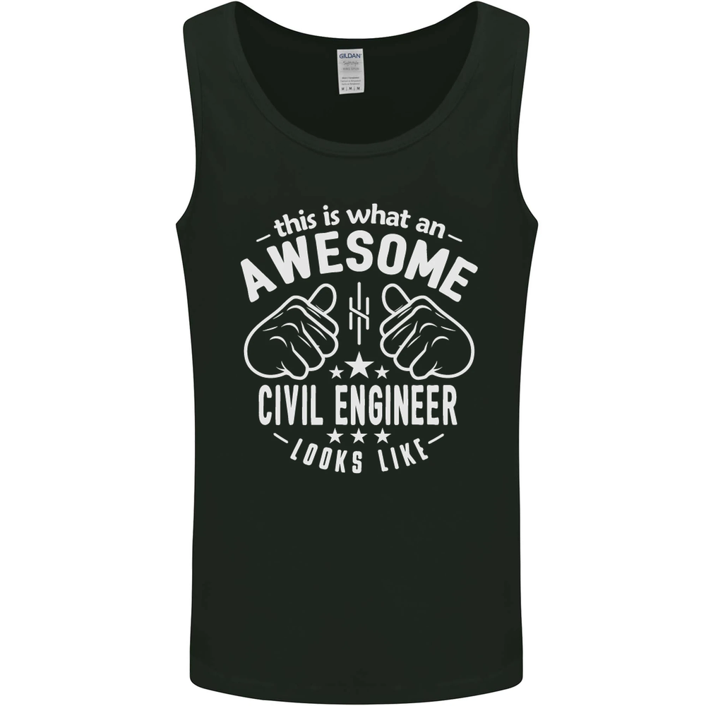 An Awesome Civil Engineer Looks Like Mens Vest Tank Top