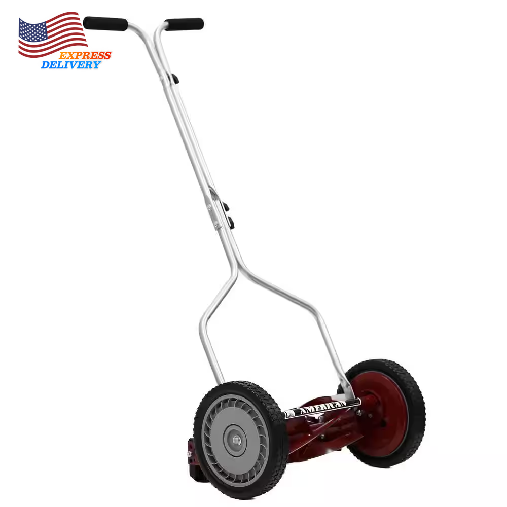 14-Inch 5-Blade Push Reel Lawn Mower by American Lawn Mower Co