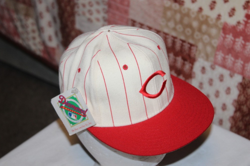 Vintage Cincinnati Reds Diamond Collection New Era 5950 Hat Sz. 7 Pro Model