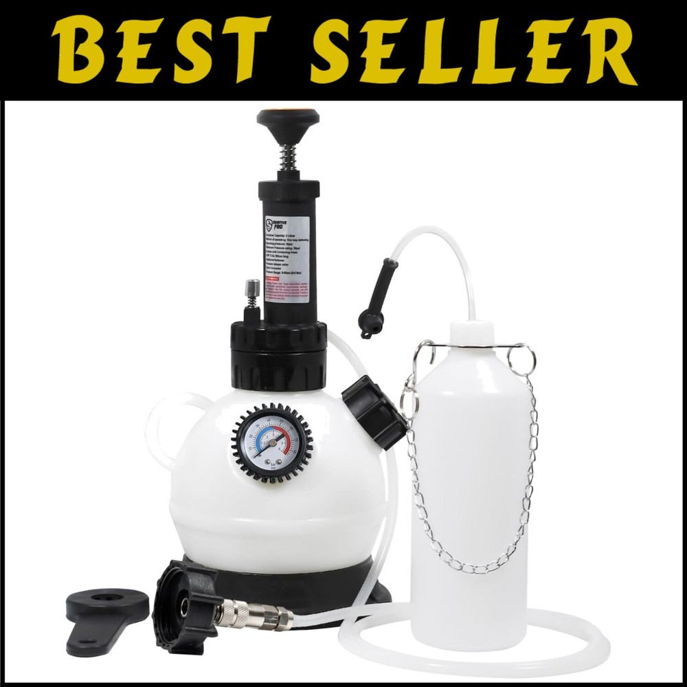 2L Professional Brake Bleeder Pump with Pressure Gauge for European Vehicles