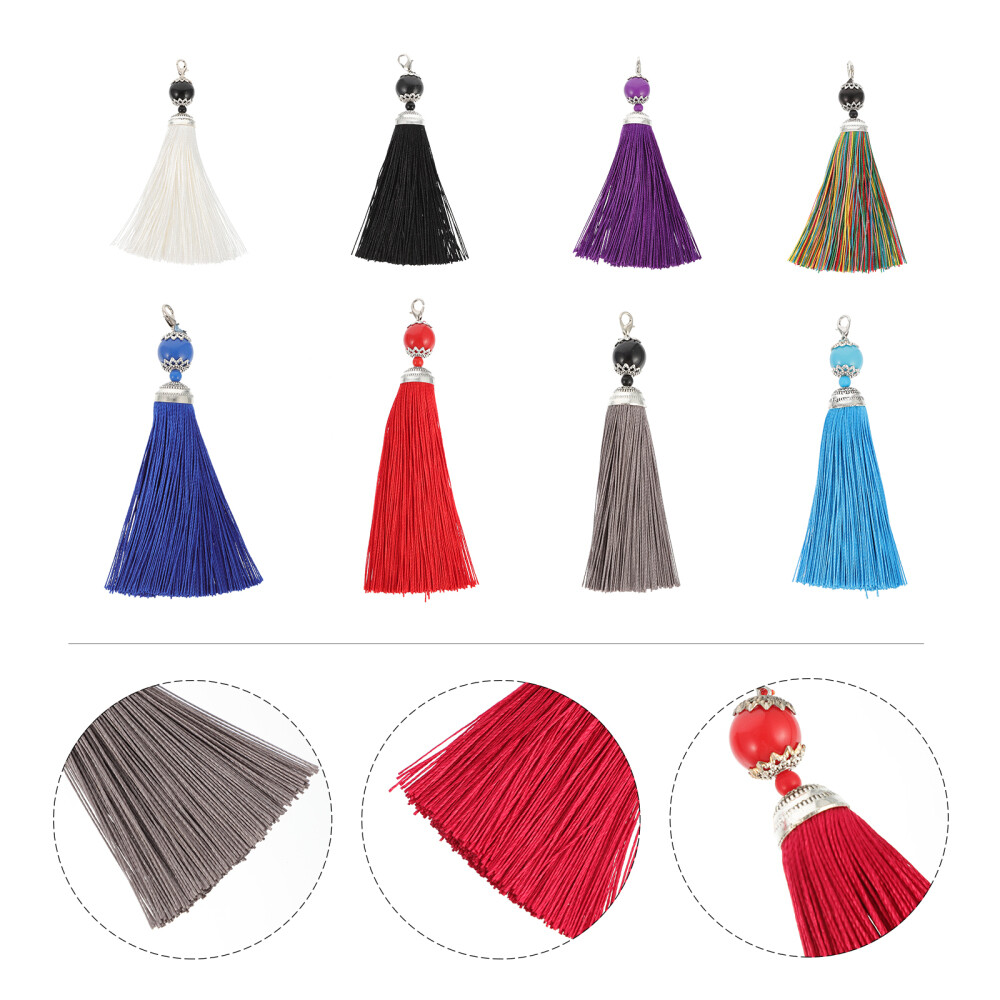 18 Pcs Chains Wallet Lobster Buckle Tassel DIY Keychain Clasp