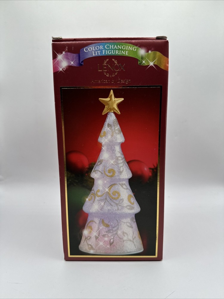 Lenox 8-Inch Color Changing Merry & Magical Christmas Tree Lit Figurine