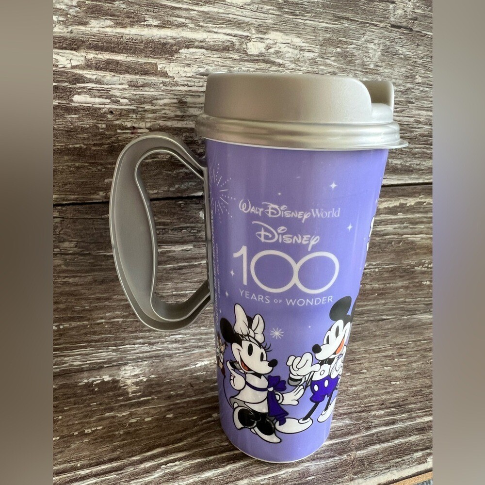 Disney World 100 Years of Wonder Whirly Drink Works Rapid Fill Travel Mug