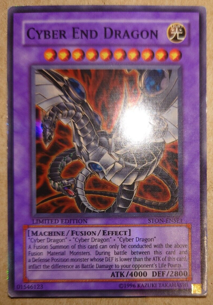 Cyber End Dragon STON-ENSE1 Super Rare Yu-Gi-Oh! Trading Card-image
