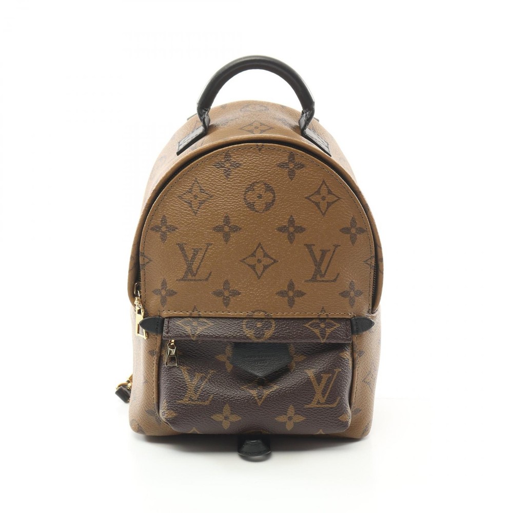 Louis Vuitton Palm Springs Mini Backpack Monogram Reverse Brown Pre-Owned