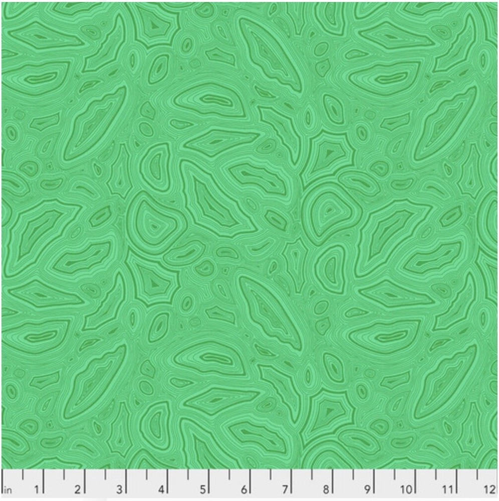 Free Spirit Tula Pink PWTP148 All Stars Mineral Emerald Cotton Fabric By Yard