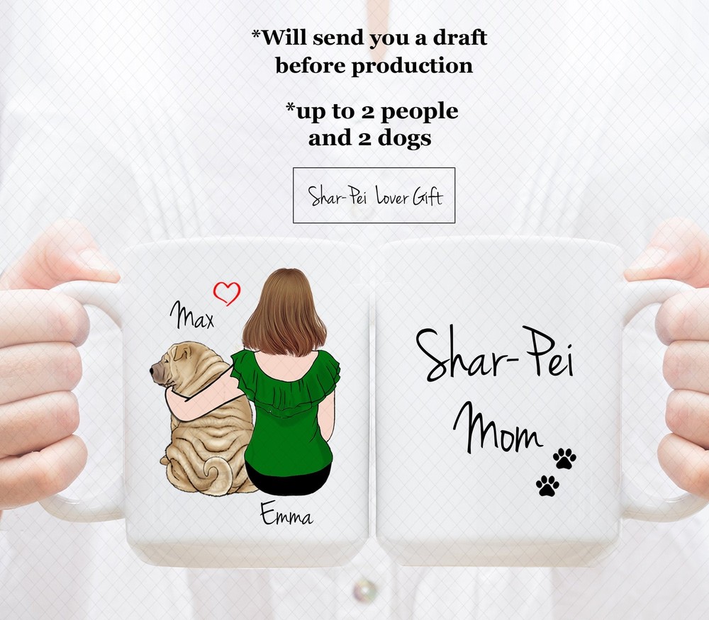 Custom Shar Pei Mug Shar Pei Dad Mug Shar Pei Mom Mug Shar Pei Lover Mug Shar