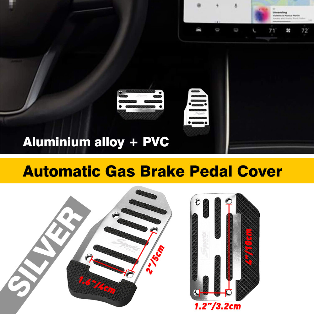 AntiSlip Foot Pedal Pads Aluminum Non-Slip Cover Accessories For Tesla Model 3 Y