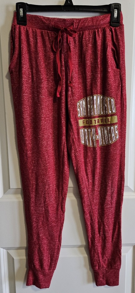 Women's NFL Team Apparel S. F. Forty-Niners s Zubaz Lounge Sweat Pants Size XS