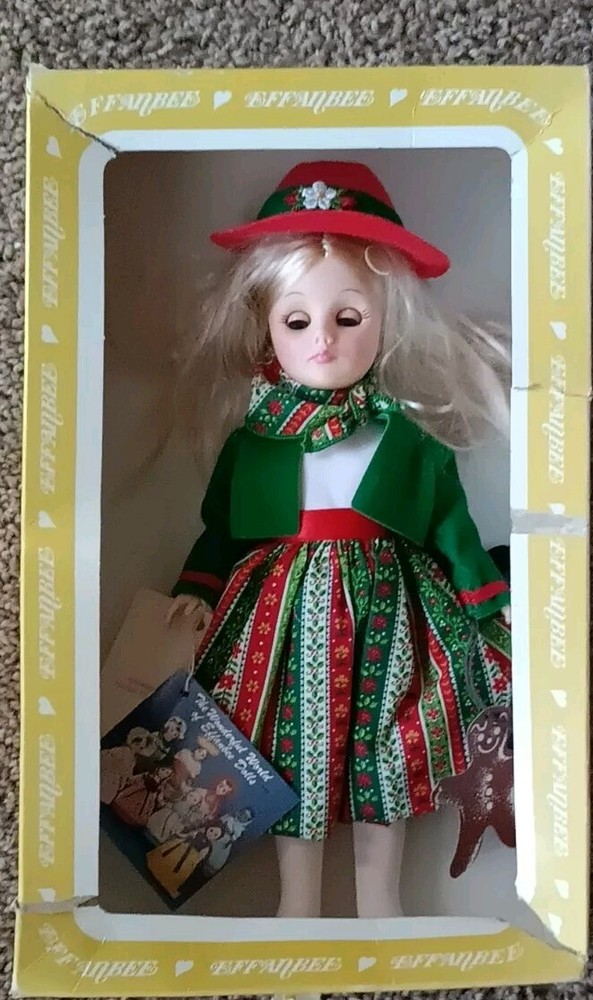Vtg  1983 Effanbee Currier & Ives Collection Gretal Storybook Vinyl Doll 12 inch