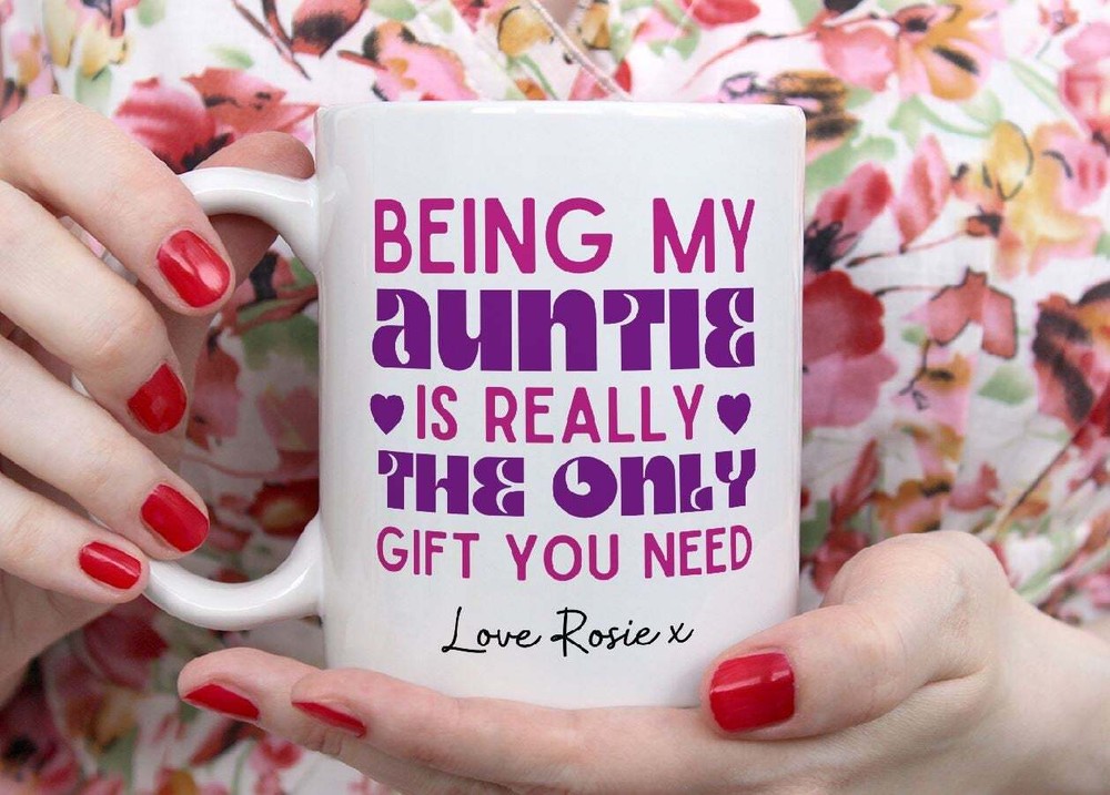 Personalised Best Auntie Mug L Auntie Gift L Auntie Birthday L Funny Auntie Gift