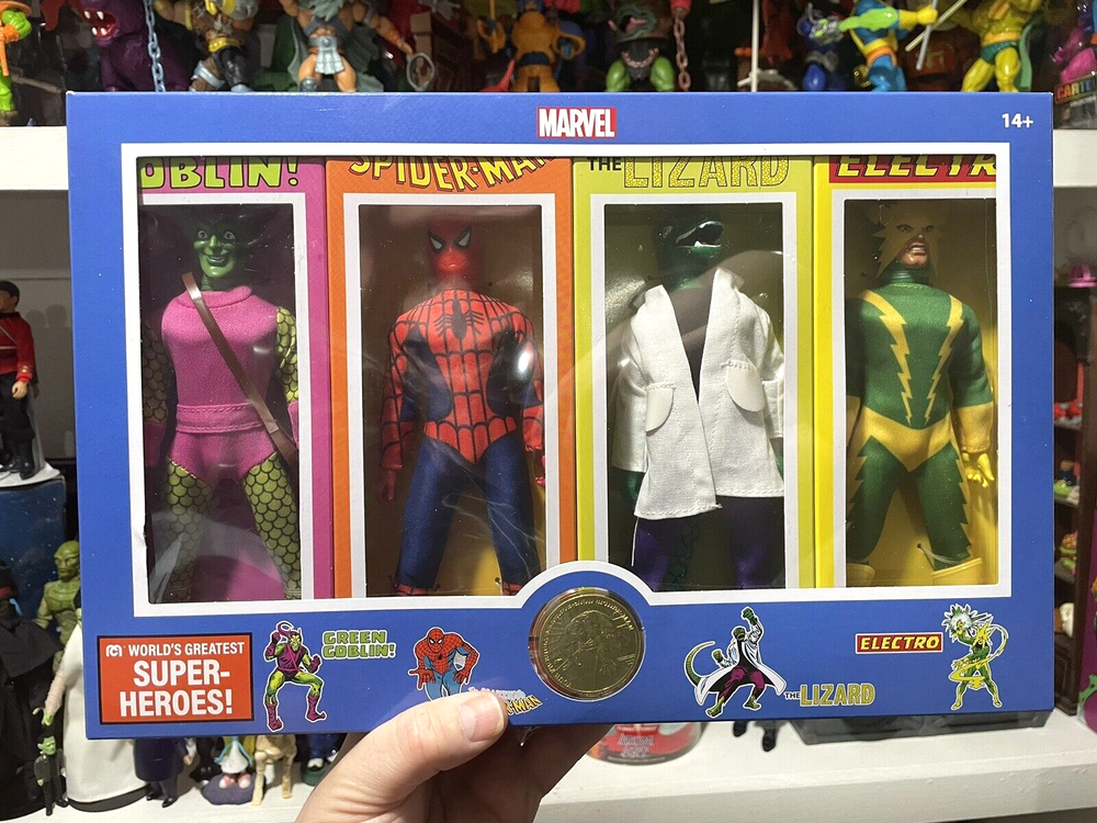 Mego Spiderman Four pack World's Greatest Superheroes MISB, shipped double boxed