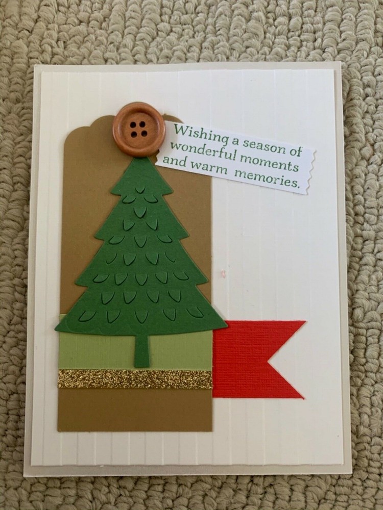 Pines ‘Tis the season Christmas warm memories card kit of 6 made w/ Stampin' Up
