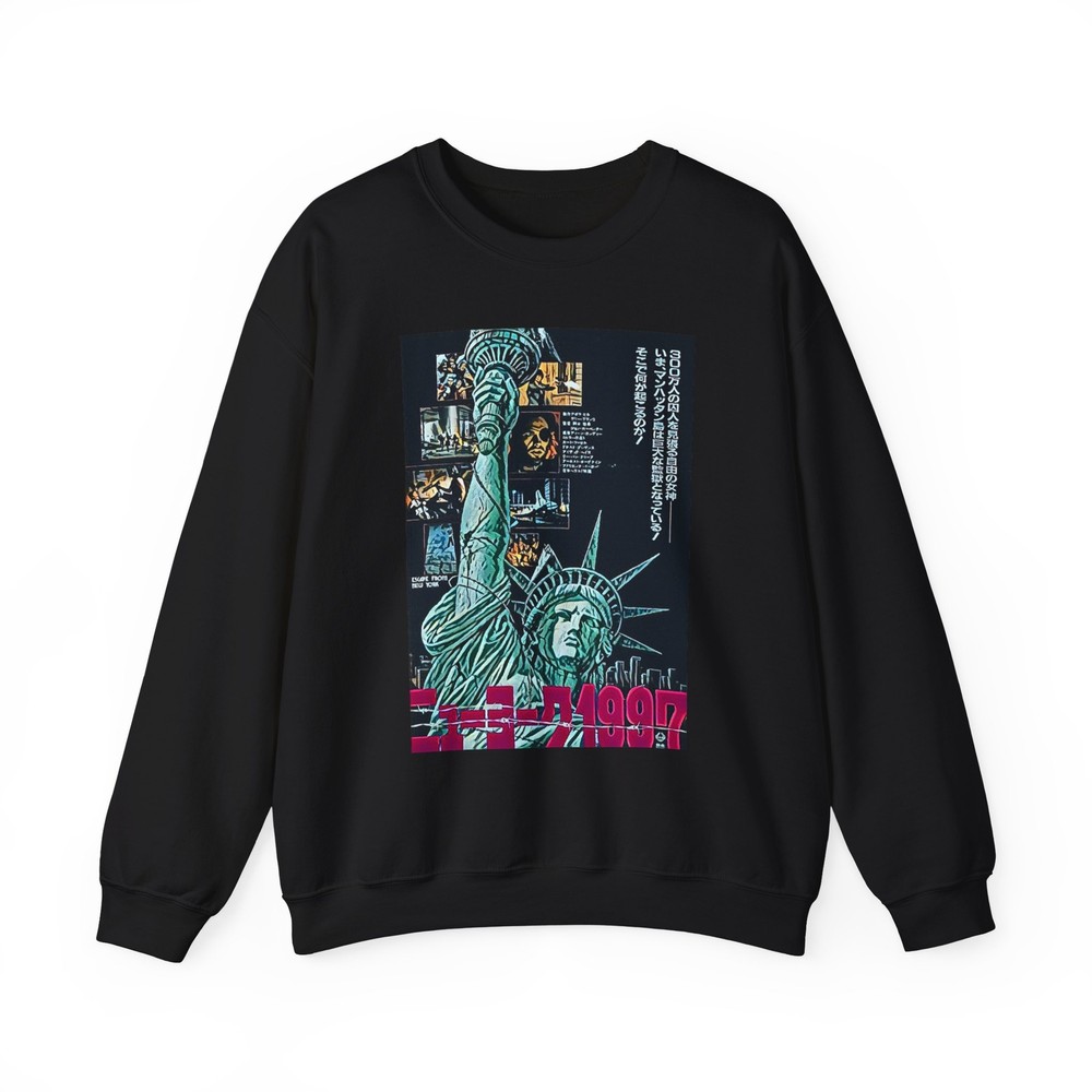 Escape From New York Graphic Print LS Unisex Heavy Blend Crewneck Sweatshirt NEW