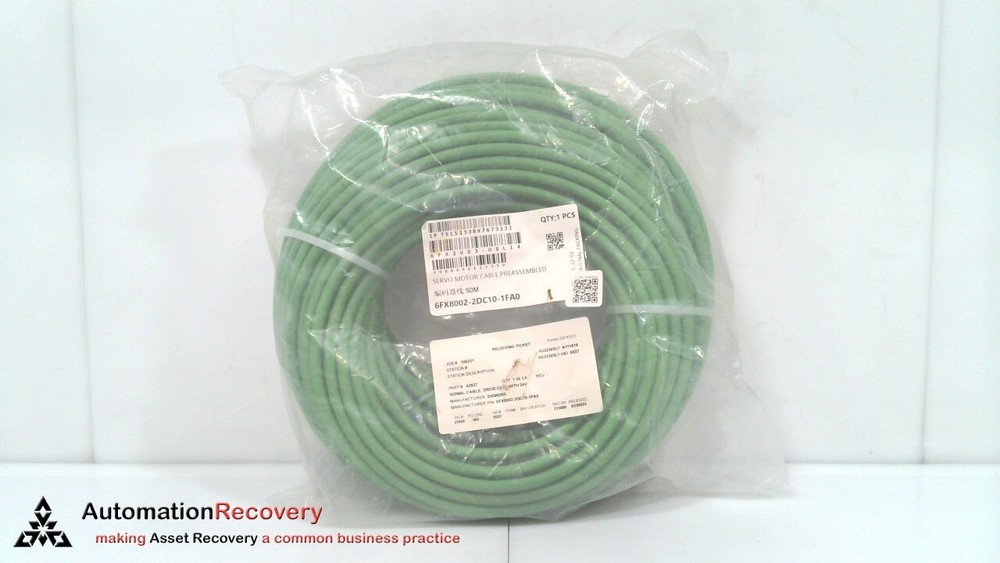 SIEMENS 6FX8002-2DC10-1FA0 PRE-ASSEMBLED SIGNAL CABLE, NEW #328759