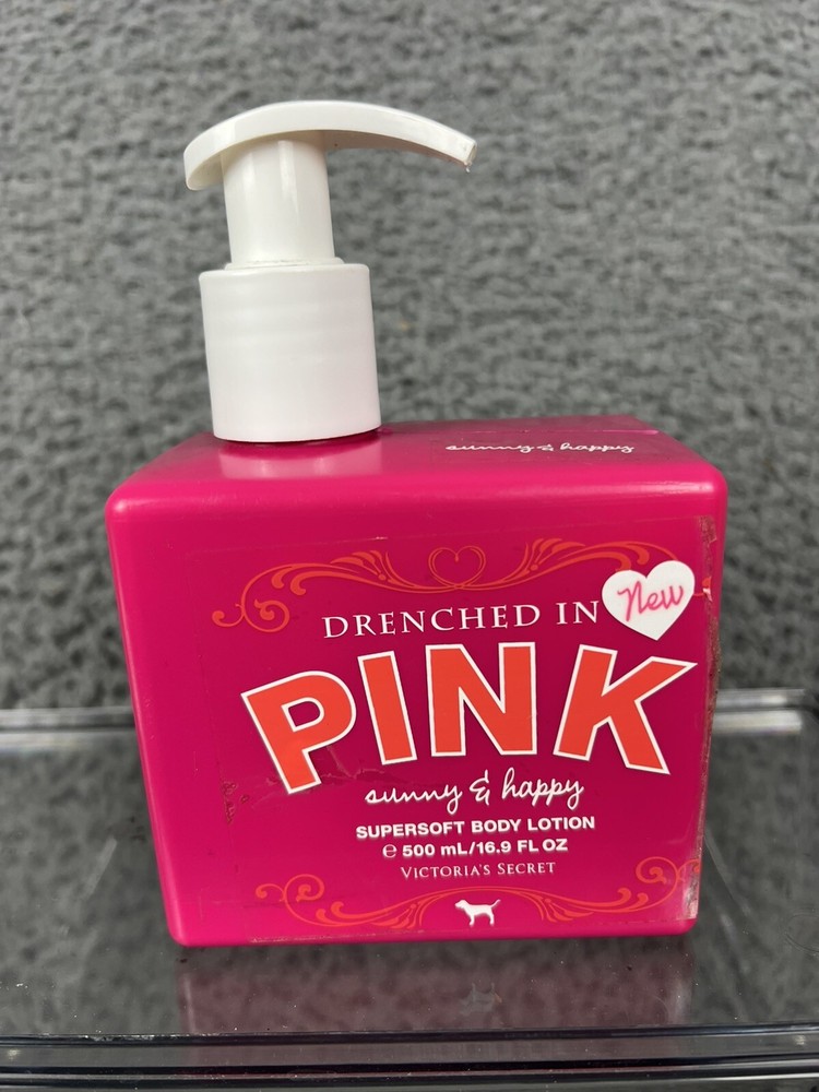 Victoria's Secret Pink Sunny Happy Drenched Body Lotion 16.9 oz 95% Full  