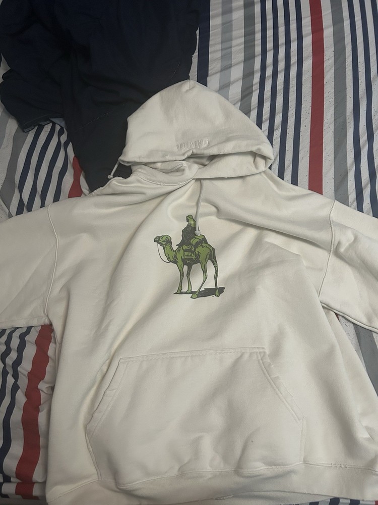 Vetements Silk Road Hoodie – White (Runway AW19)