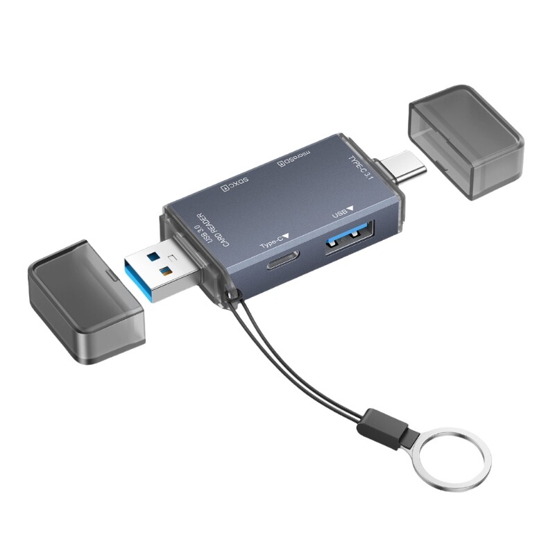 Aluminum USB OTGs Adapter with Type C USB A HDMIcompatible Support and SD3.0