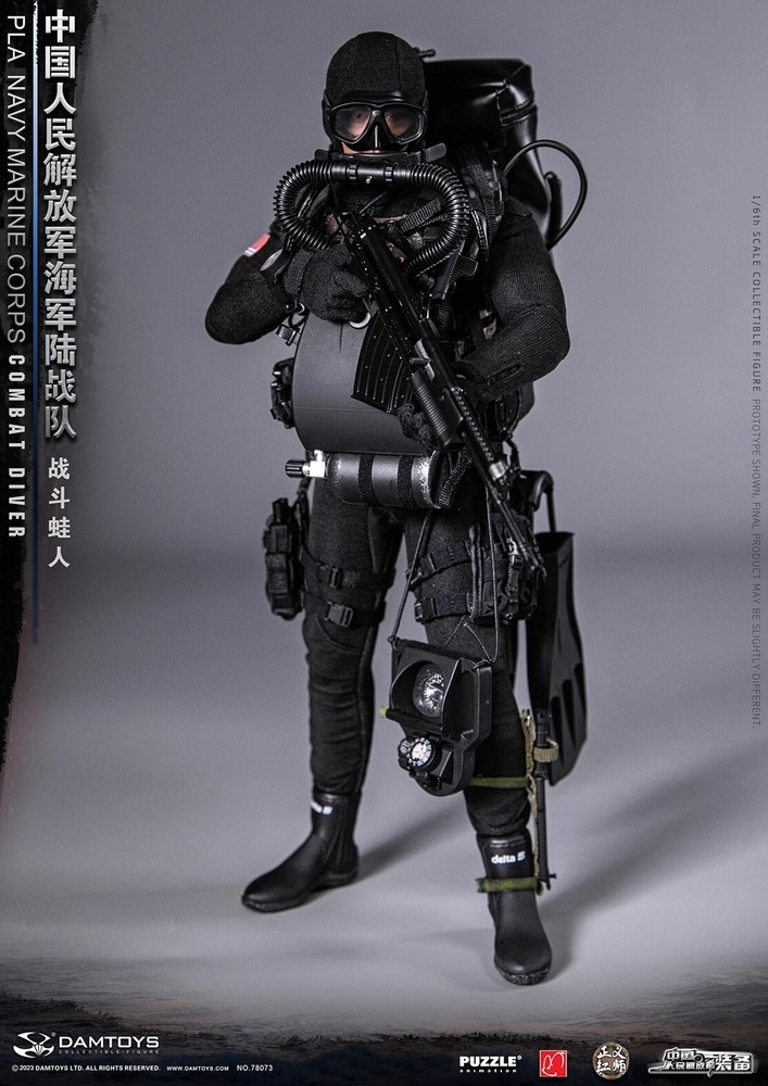 1/6 DAMTOYS 78073 PLA Navy Marine Corps Combat Diver Action Figure Model
