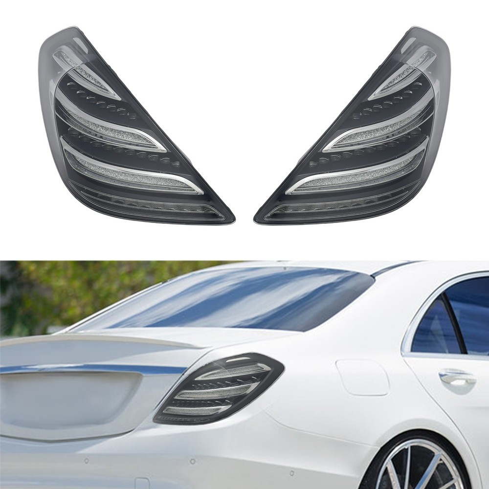 For 14-16 Mercedes-Benz S-Class W222 LED Tail Lights Upgrade Dynamic Signal Pair