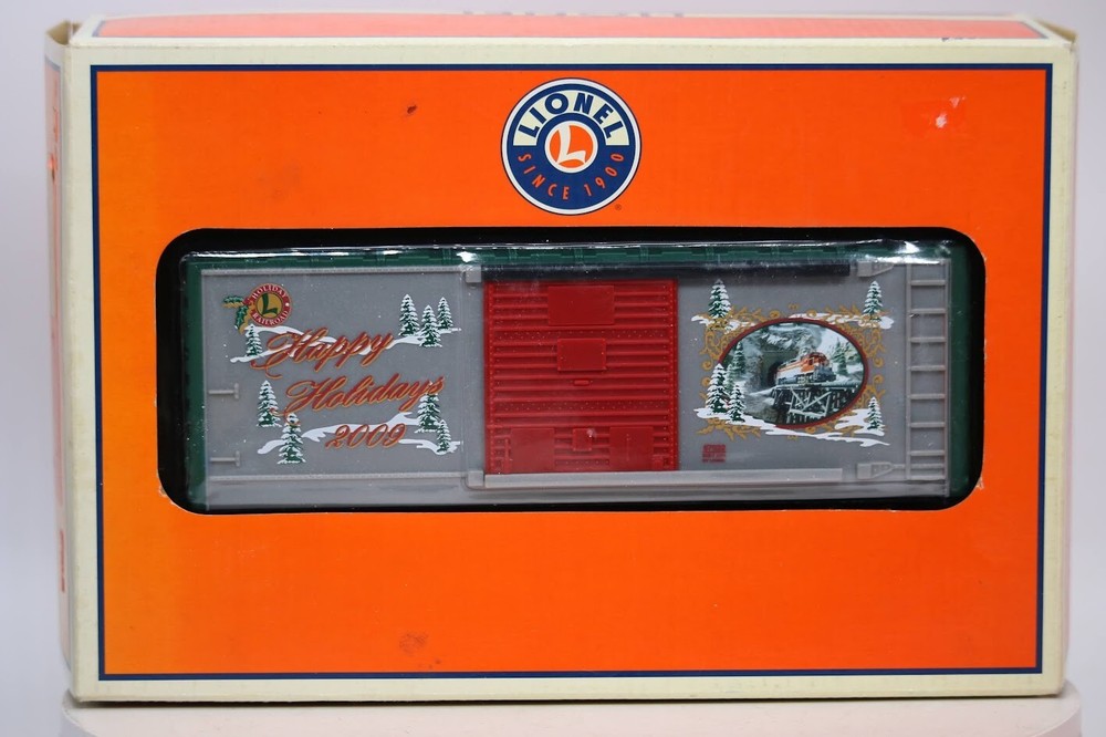Lionel G Gauge Christmas Boxcar 2009 for Battery-Operated Train Sets