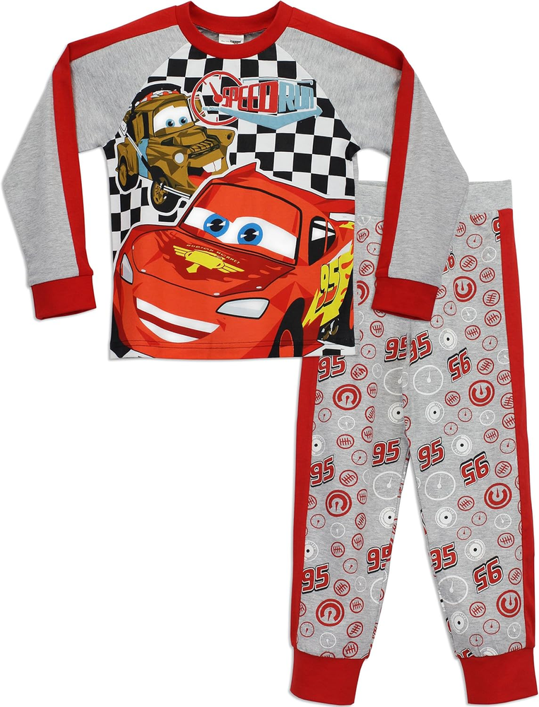 Cars Pyjamas | Lightning Mcqueen Kids Pjs | Boys' Pyjama Sets | Long Sleeve