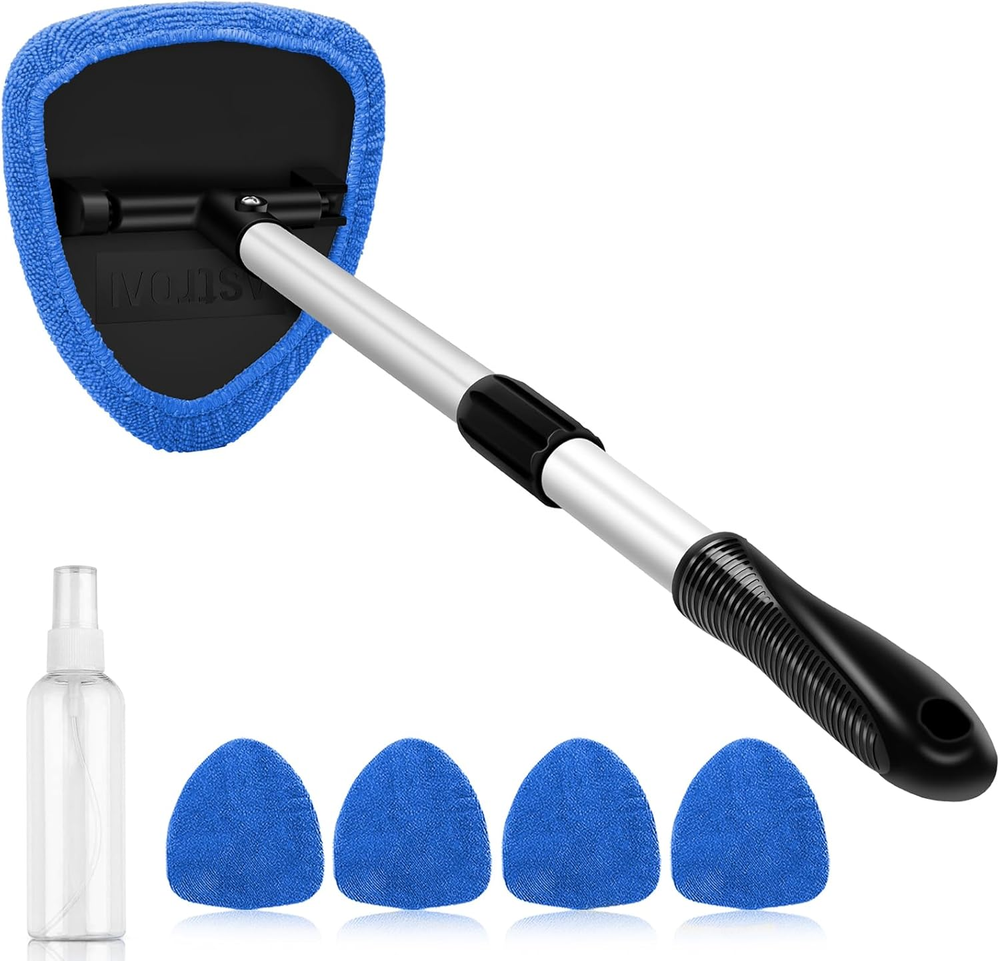 Extendable Windshield Cleaner Tool for Car Interior Detailing and Cleaning