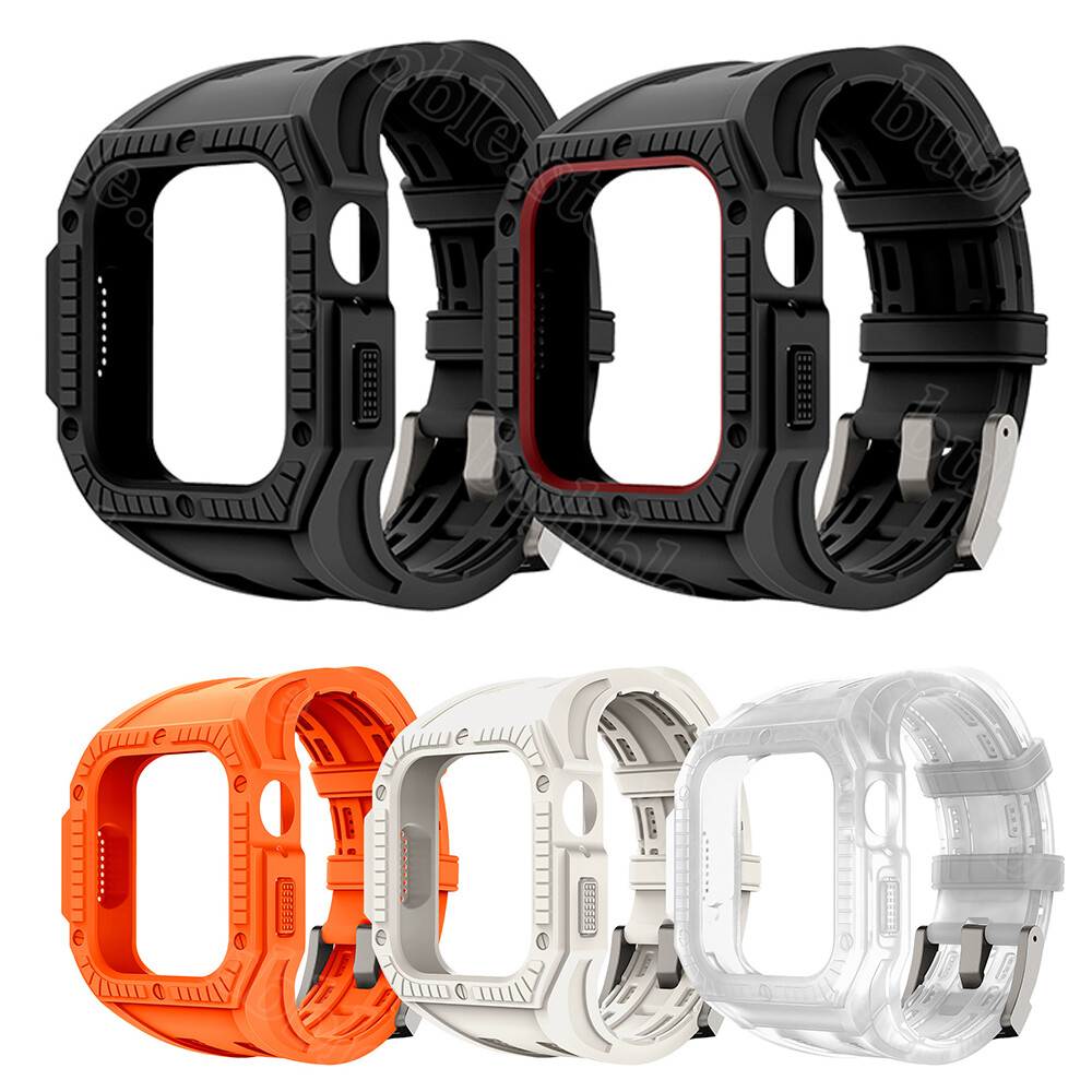 Integración Pulsera ParaApple Watch 9/8/7/6/5/4/3 44/45mm iwatch case Protector