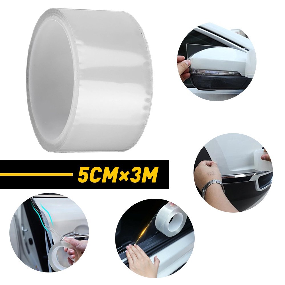 Protector Sill Scuff Cover Car Trunk Sticker Body Anti Scratch Strip 5CM*3M USA