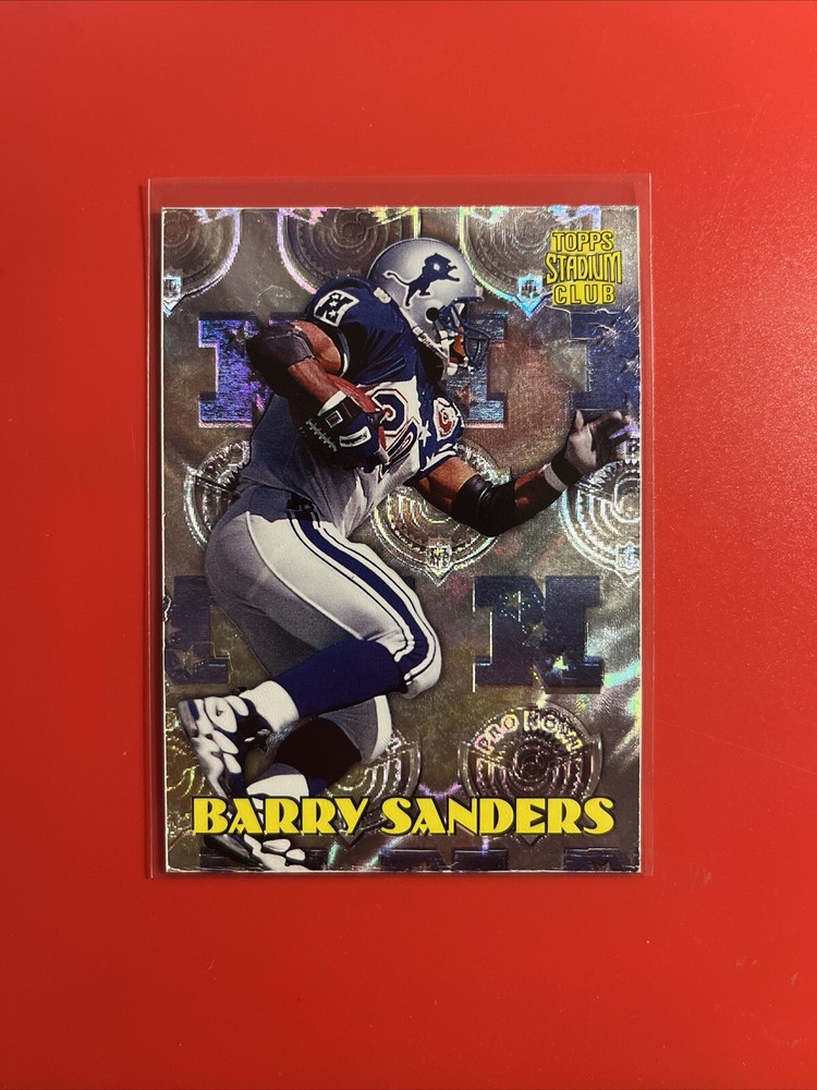 1996 Stadium Club #PB5 Barry Sanders Pro Bowl Foil Insert SP