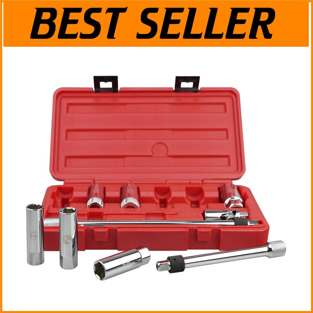 Effortless Automotive Maintenance with 9-Piece Universal Spark Plug Socket Set