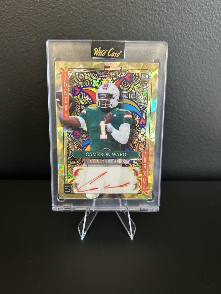 2024 Wild Card 5 Card Draw Joker Cameron Ward Auto 1/1